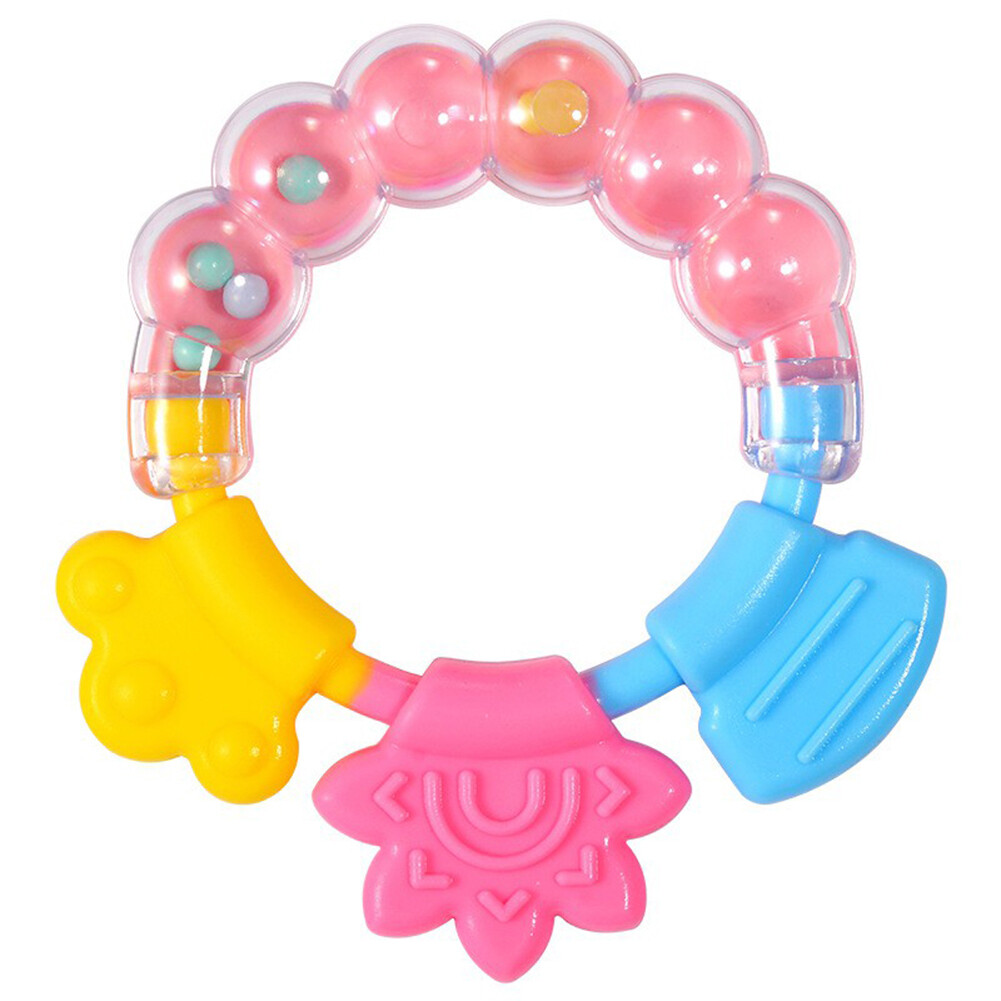 Broadhappy Newborn Baby Rattle Teether Shakers Hand Grip Bells Development Teething Toy