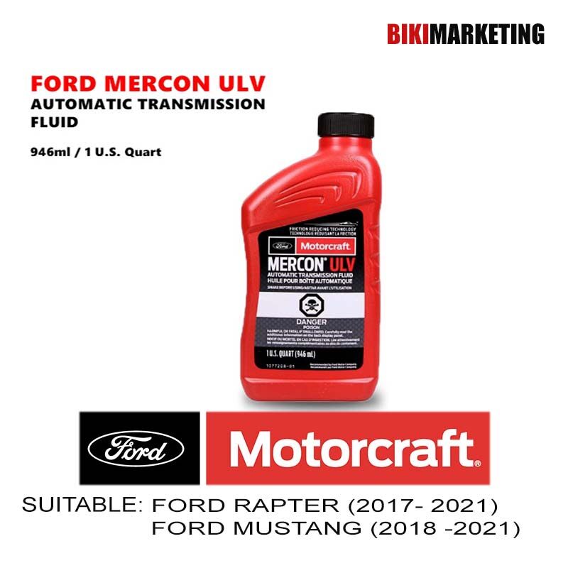 Ford Motorcraft MERCON® ULV Automatic Transmission Fluid for Ford
