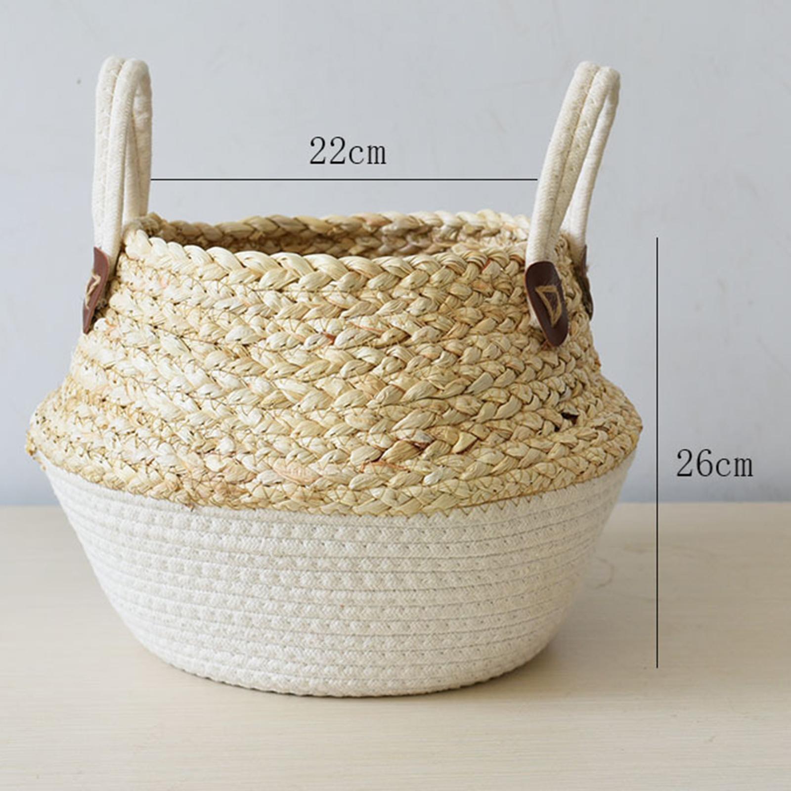 Blesiya Giỏ Đựng Đồ Dệt Giỏ Dệt Trang Trí Cho Tủ Quần Áo Ký Túc Xá