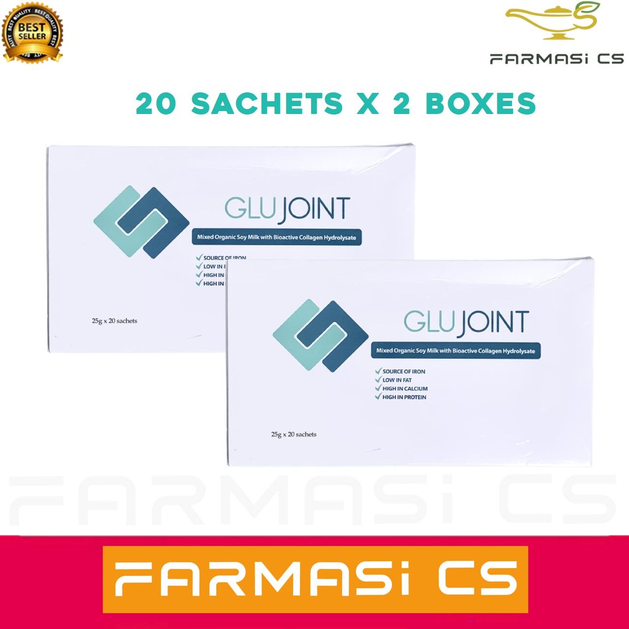 UHC GLUJOINT 20 Sachets x 2 Boxes EXP:02/2023 (TWIN) [ Collagen for joint pain ]