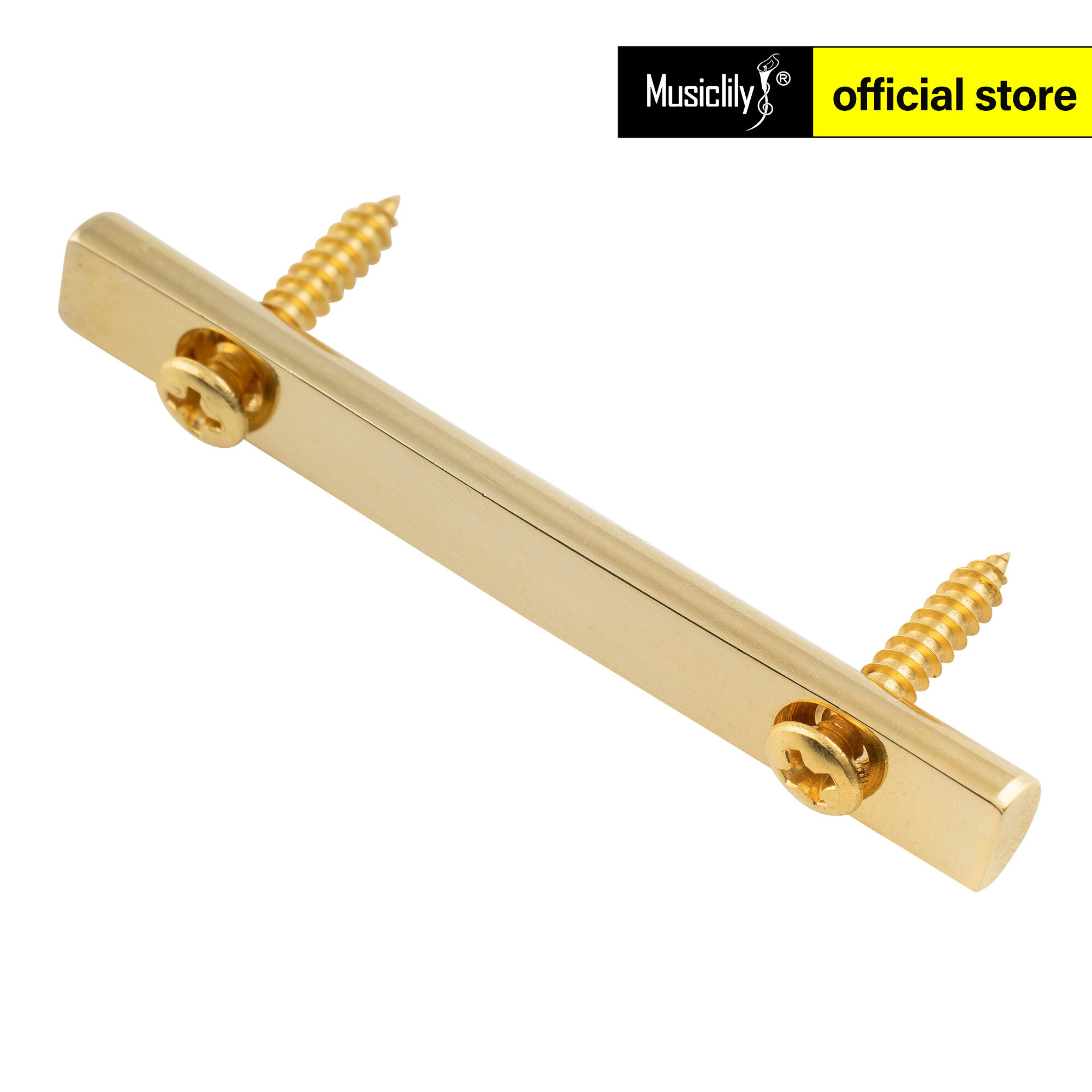 Musiclily Pro 48mm Brass Guitar String Retainer Bar String Trees String Guides for Floyd Rose Double Locking Tremolo Bridge System