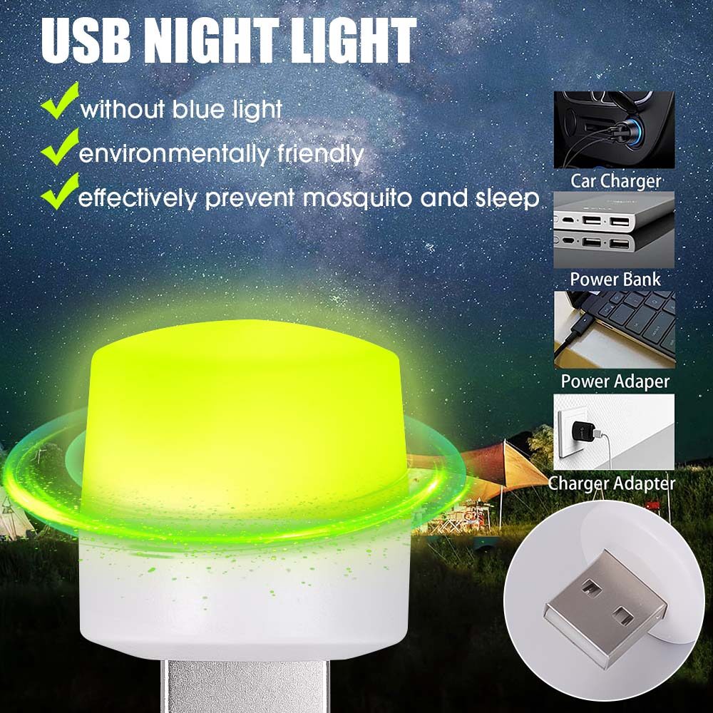 3/1pcs Mini diệt muỗi đèn ban đêm LED cầm tay không bức xạ diệt côn trùng ánh sáng Phích cắm USB Đèn diệt muỗi điện