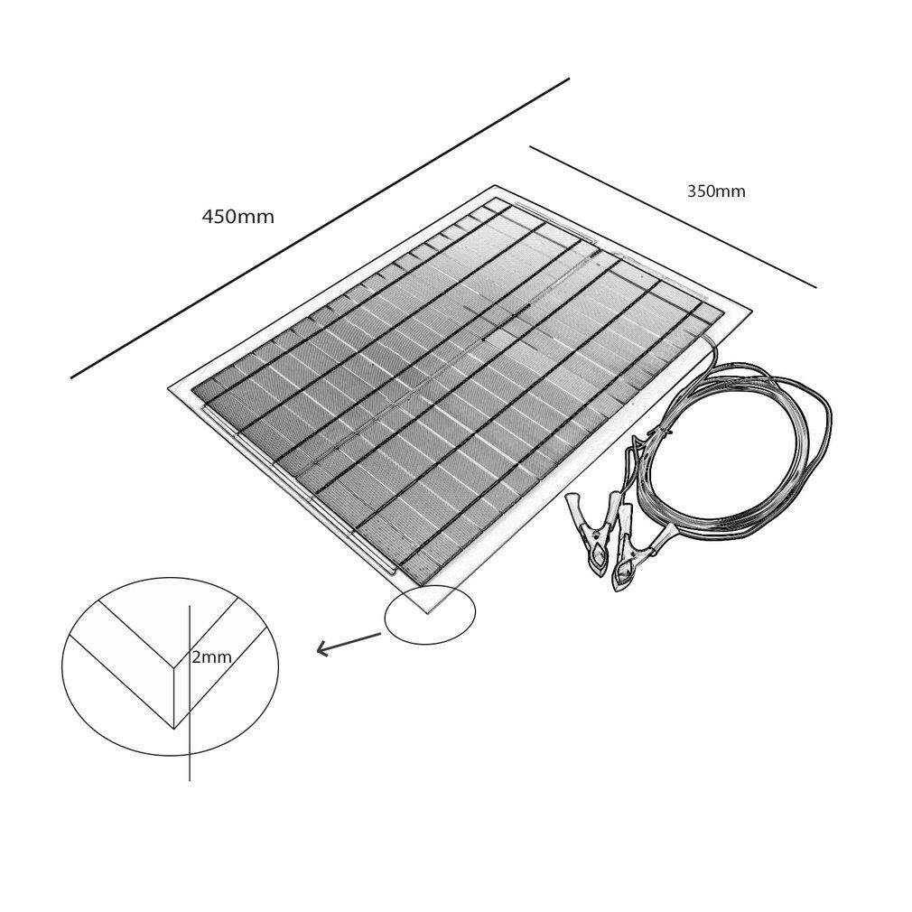 Top Bán Nhẹ Lượng Mặt Trời Linh Hoạt 18V20W Hệ Mặt Trời Quang Điện Năng Lượng Mặt Trời