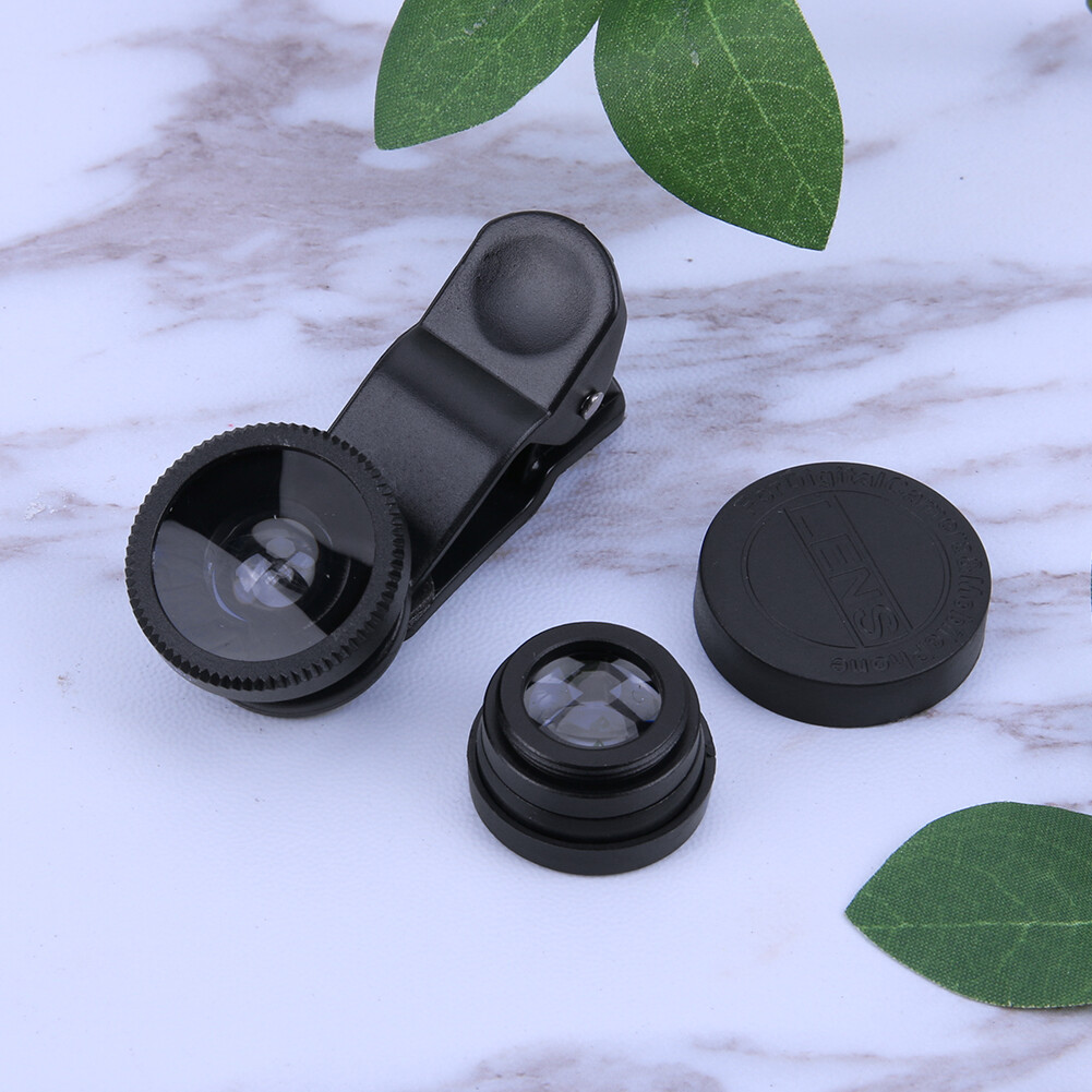 3 in 1 Fish Eye+ Wide Angle+ Macro Camera Lens Kit for Phone