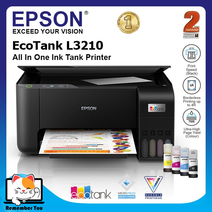 Epson EcoTank L3110 / L3150 / L3156 / L3210 / L3250 / L3256 WiFi All