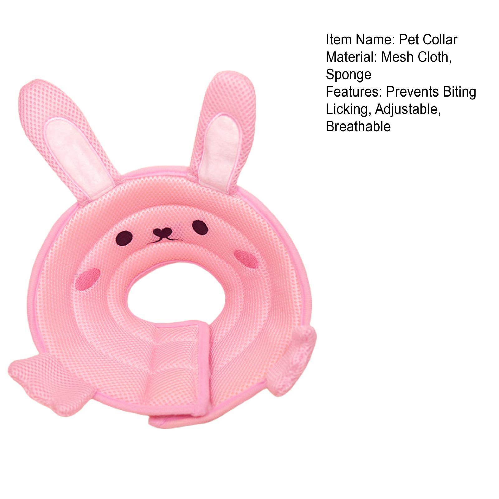 Aixuexi Cat Cone Collar Comfortable Prevents Biting Licking Adjustable Breathable Cat Collar for Post-Surgery or Injuries