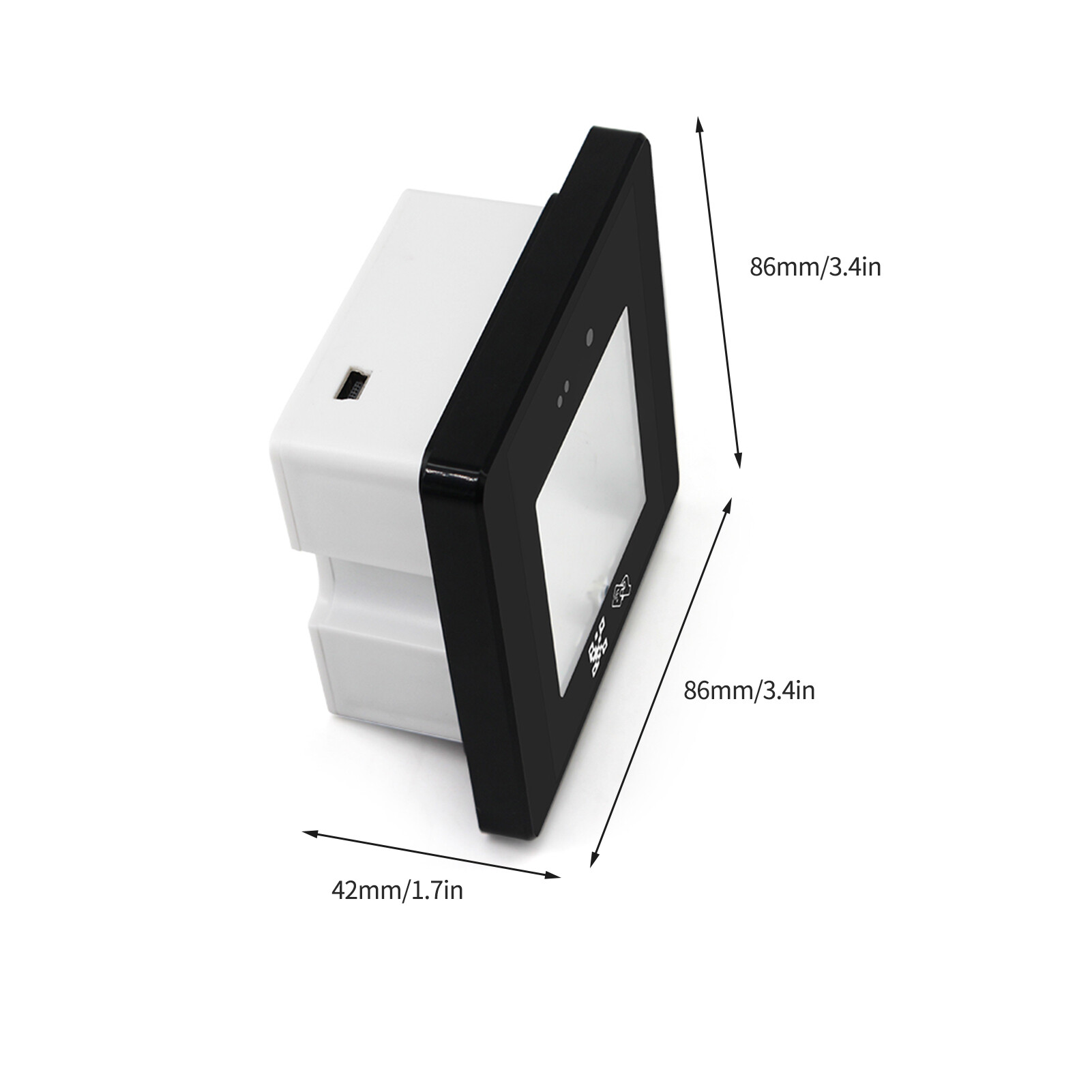 KKmoon Embedded Barcode Scanner Wired Scanning Module RFID Card Reader High Speed Barcode USB Connect for 1D 2D QR Code for Supermarket Warehouse Retail Store Mobile Payment Access Control