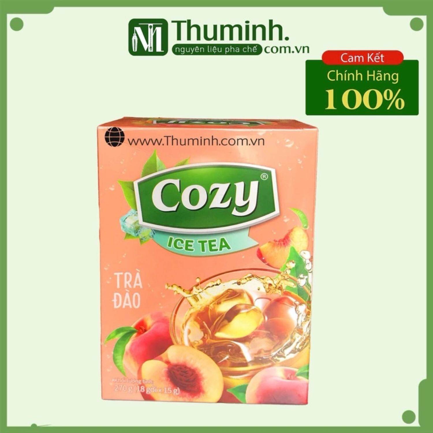 Trà đào hoà tan cozy ice tea-270g