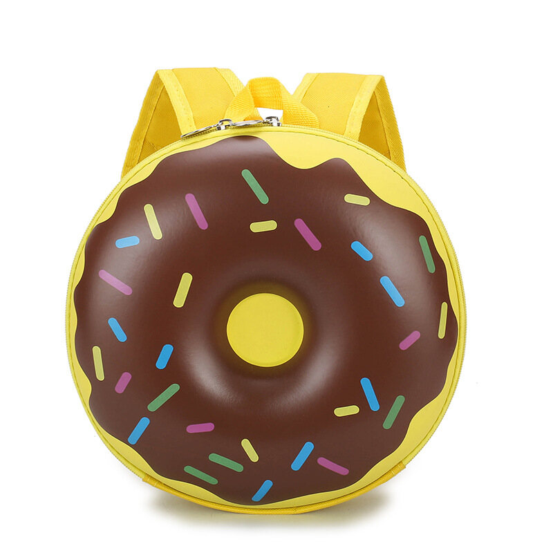 Cute Rainbow Donut Backpack for Kids Boys Girls Waterproof Egg Shell Preschool bag for Toddler Watermelon Kiwi bag pack Birthday Gift for Children