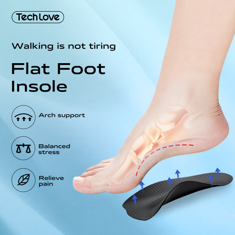 Tech Love Flat Foot Arch Support Insole For Woman And Men Flat Foot