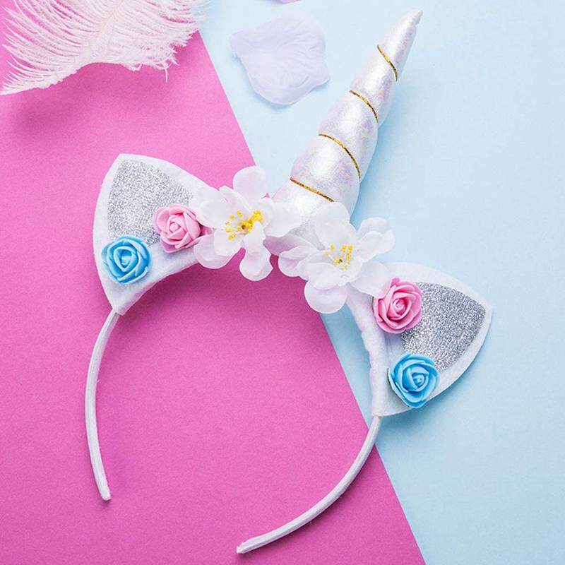 MANY COLOURS MAGICAL UNICORN HORN HEAD HAIR BAND HEADBAND FANCY DRESS COSPLAY