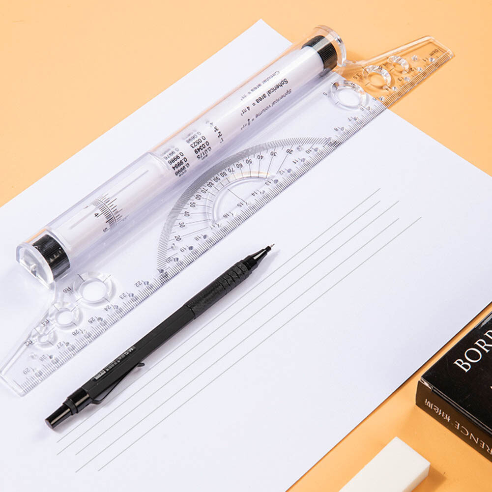 Thước Đẩy Lăn Thước Song Song Góc 30Cm Thước Góc, Cân Vẽ Cân Bằng