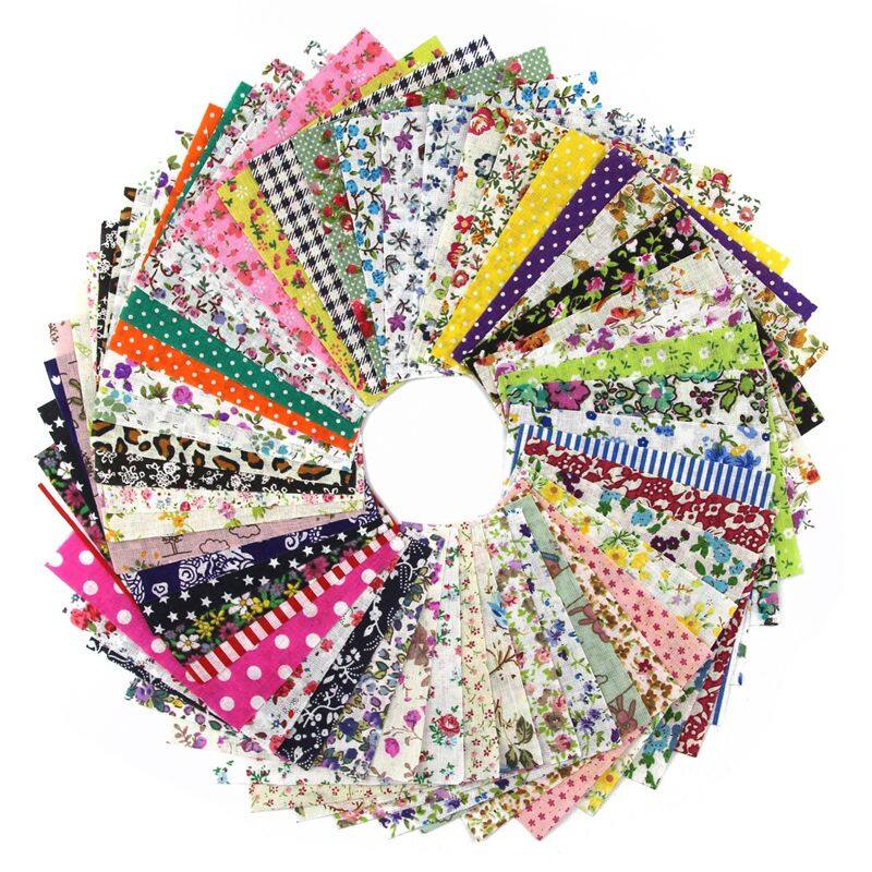 DIY quilting Patch 60pcs 10cmx10cm charm pack cotton fabric patchwork bundle fabrics cloth sewing