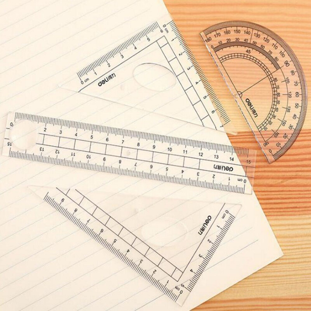 MMLUCK With Storage Box For Engineering Drawing Ruler Compass Student Supplies Stationery Math Sets Compass Ruler Kit Math Learning Tools Geometry Kit Set