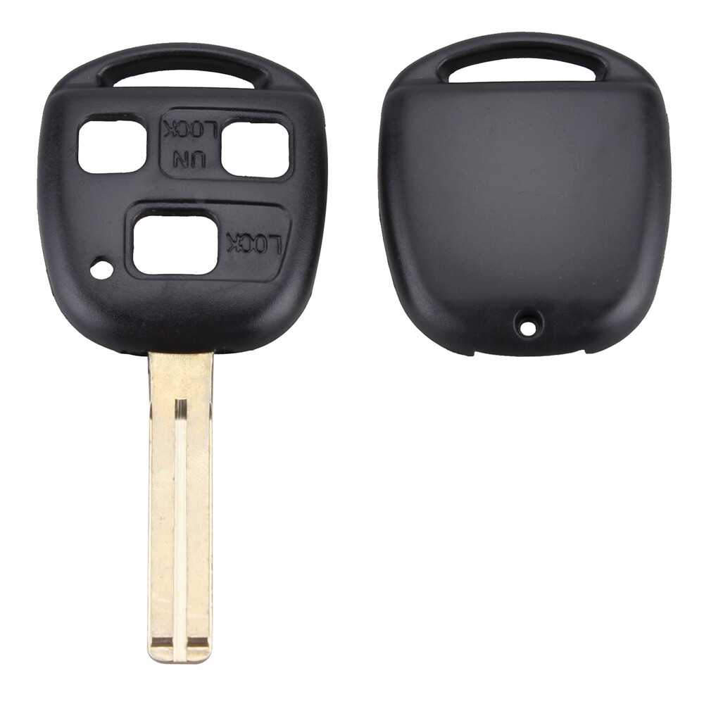 3 Buttons Replacement Car Key Case Shell Keyless Remote Fob Uncut Blade Fix Master for Lexus