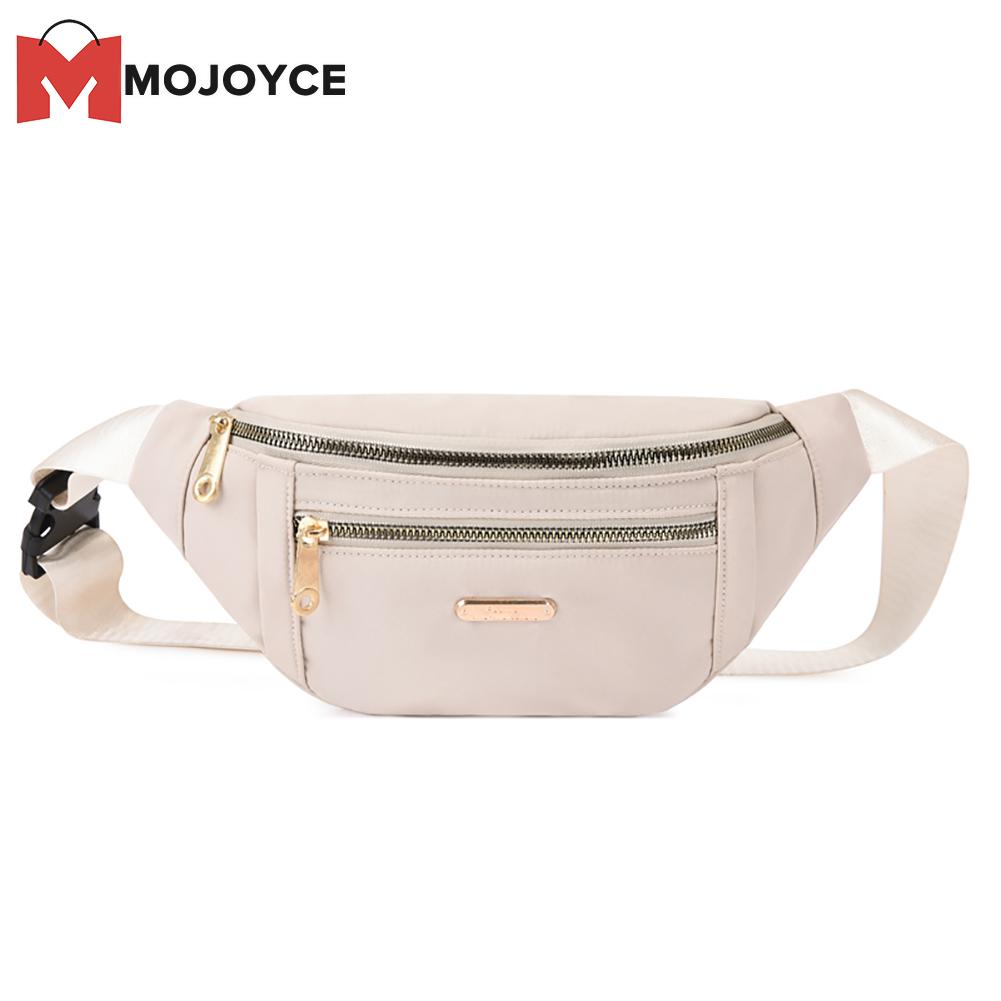 MOJOYCE Women Solid Color Fanny Pack Oxford Cloth Waist Bag Casual Chest Purses Bag