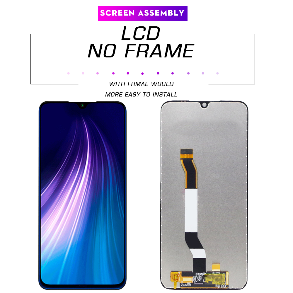 Màn hình LCD gốc cho Xiaomi Redmi Note 8 hiển thị m1908c3jh Bộ số hóa màn hình lắp ráp cho Redmi Note 8 Màn hình LCD m1908c3jg m1908c3ji Màn hình LCD