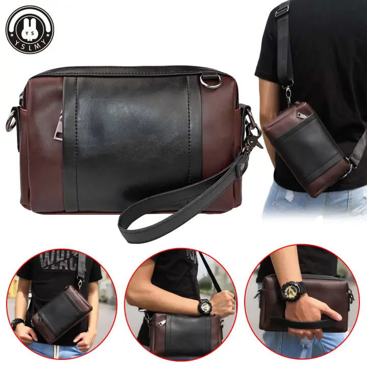 2020 Crossbody Bag Men Clutch Bag Casual Handbag Fashion Small Sling Bag For Man Leather Sling