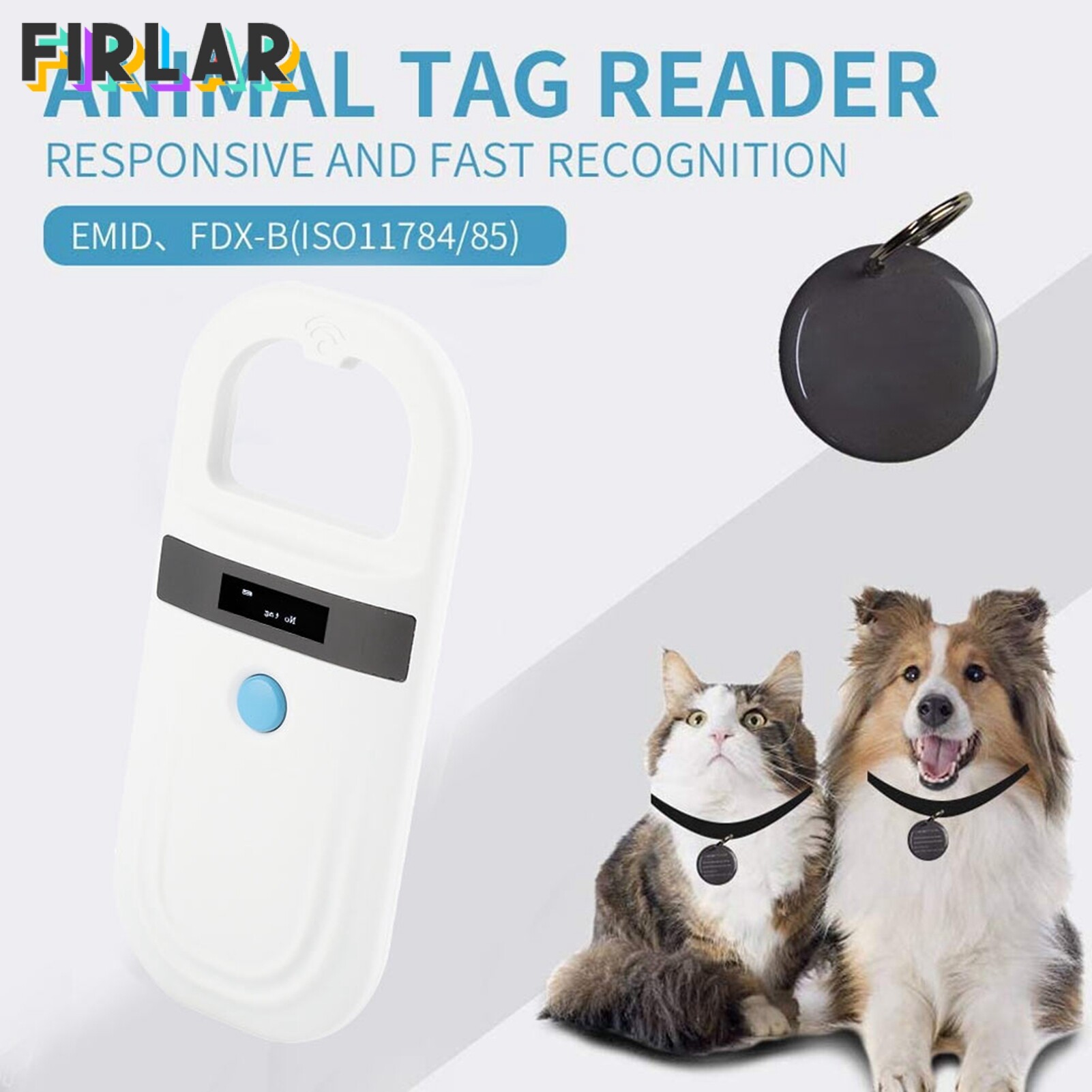 Rechargeable Animal Chip ID Scanner Microchip Scanner Pet Tag Scanner