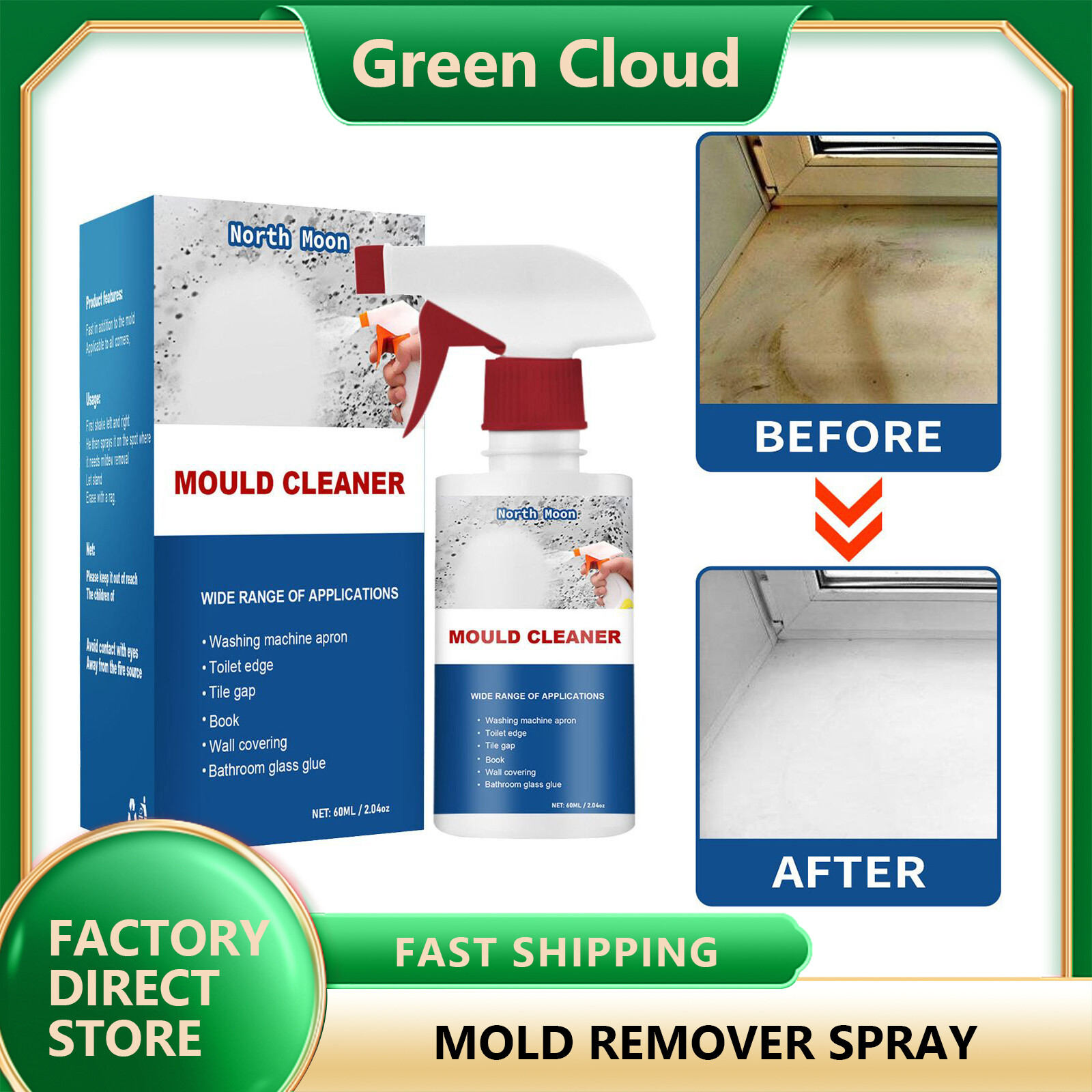 Jaysuing Mildew Remover Cleaner Mildew Spray Mildew Proofing Ceramic Tile Wall Cleaner Mildew Eliminating Moisture Absorbers Mildew Household Cleaner Mildew Cleaner Foam Kitchen Bathroom Cleaning Spray Washing Machine Toilet Wall Joint Moldy Remover