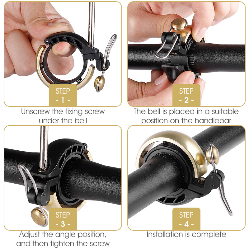 Bell Inside Fix Bike Bell Bike Bell Crane Brass, Suzu Bicycle Bell