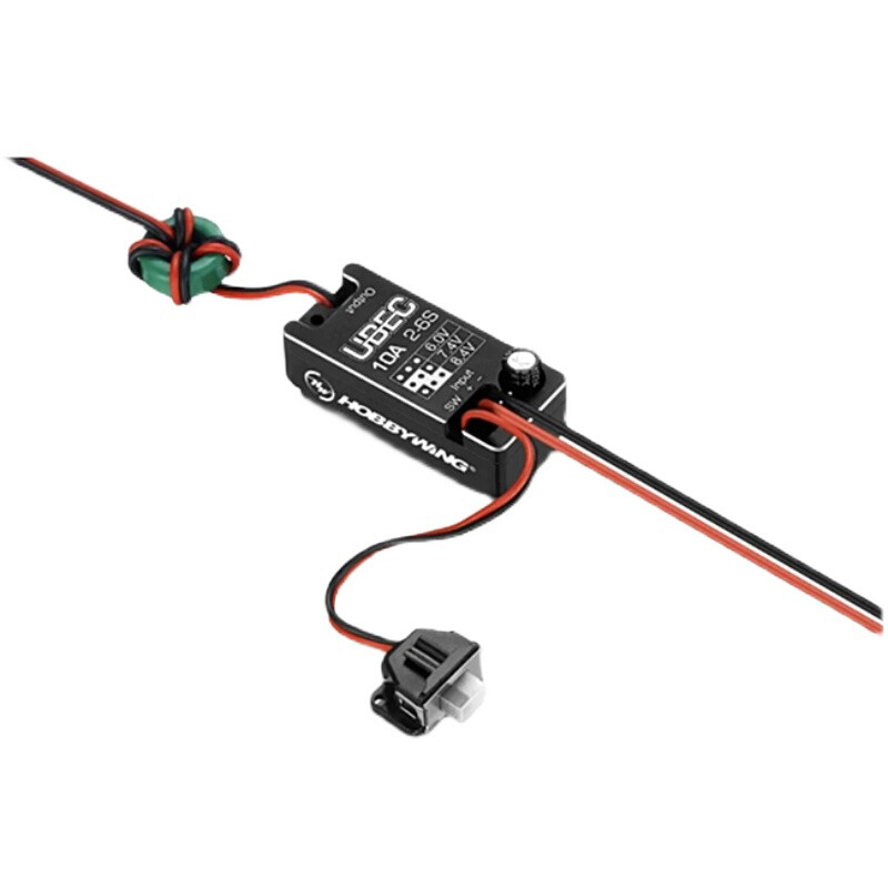 Hobbywing New Waterproof UBEC 10A Voltage Regulator Module 2-6S 6 / 7.4 / 8.4V 10A Adjustable Metal Shell BEC For RC Car Parts