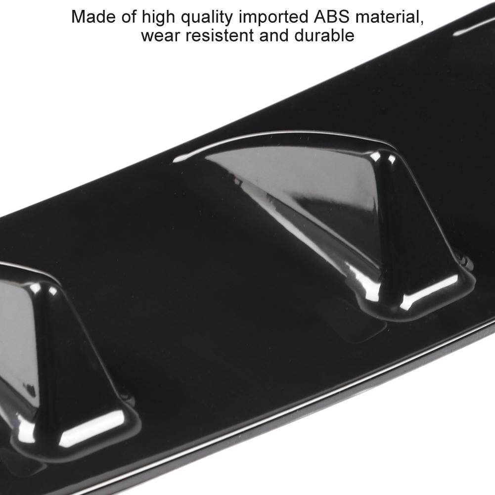 【1pcs Free Shipping】Universal Car Rear Bumper Chassis Shark Fin Spoiler Wing Lip Diffuser Medium