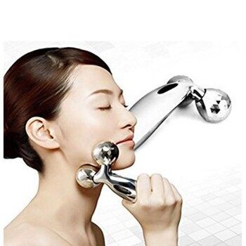 Con lăn massage mặt 3D cao cấp matxa toàn thân, cằm, mũi, bụng, tay, chân.Mịn màng mát xa đẹp da, tạo cằm V-Line