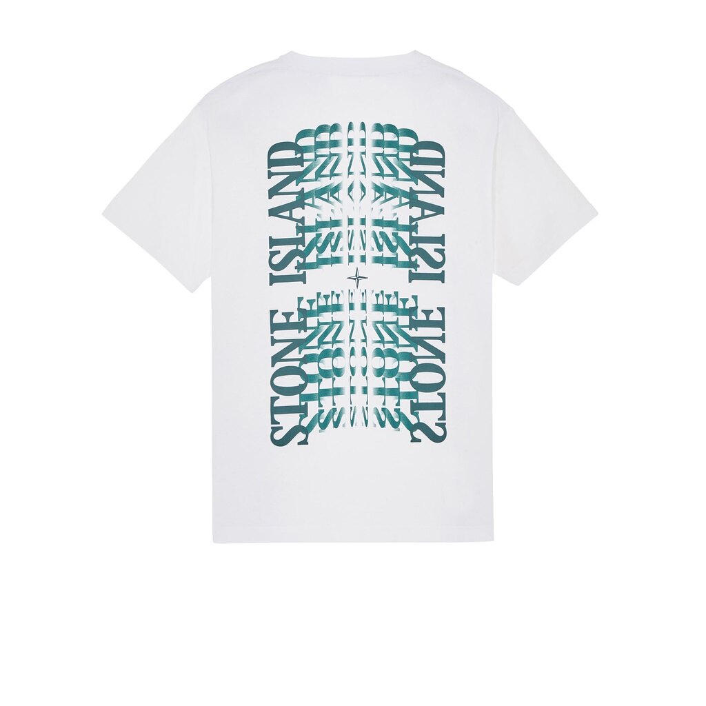 Cotton T-shirt 23 New Short-sleeved Ston-e Island Men and Women with The Same Fashion Brand Creative Pattern Printed T-shirt on The Back