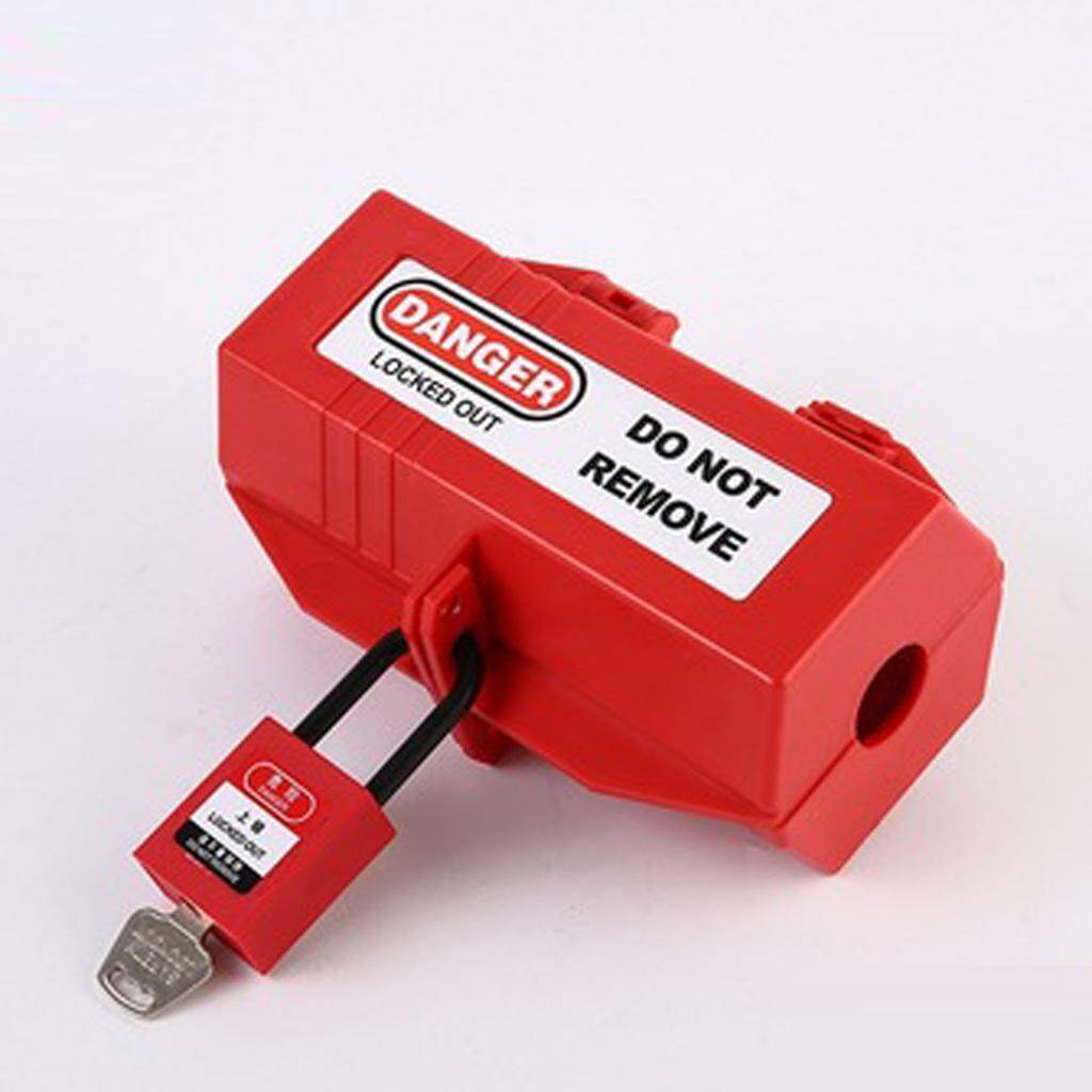 Loviver Safety Electrical Plug Lockout Plastic Tagout Power Plug Padlock Tools