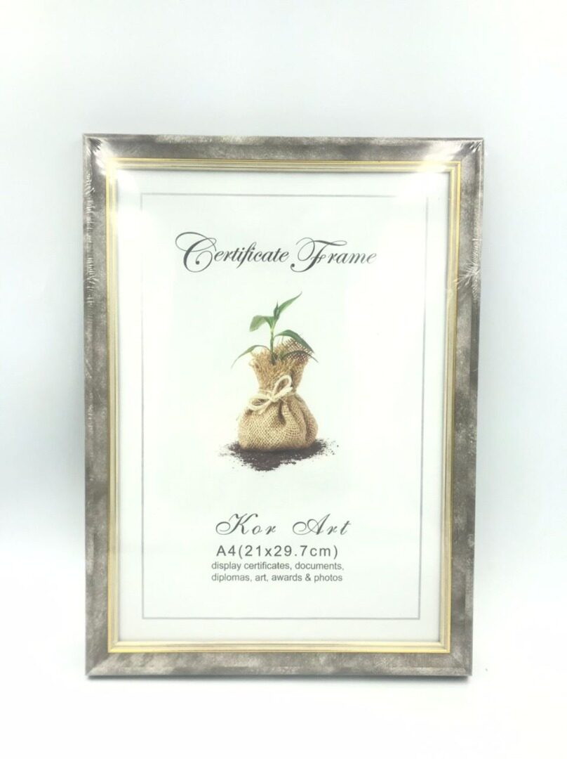 A4 Frame with stand / A4 Sijil Frame with stand A4(21x29.7cm
