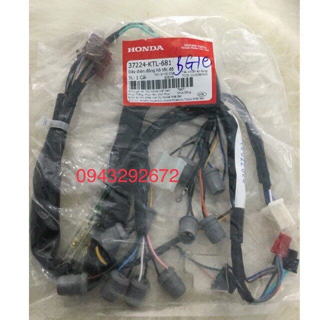 Dây điện đồng hồ tốc độ wave a 100, rs, ws100cc honda