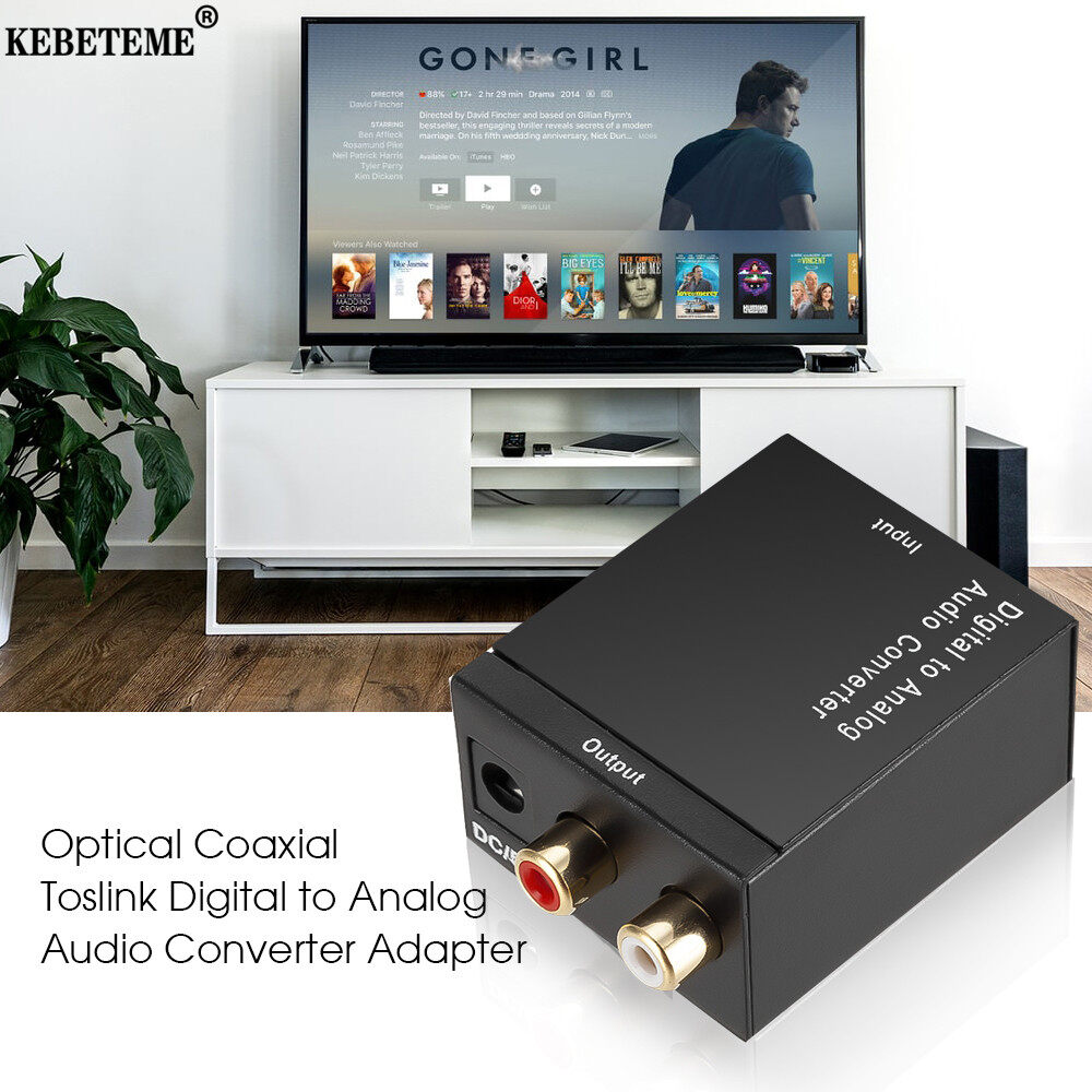 KEBETEME Bộ Chuyển Đổi Âm Thanh Kỹ Thuật Số Sang Analog Bộ Giải Mã Khuếch