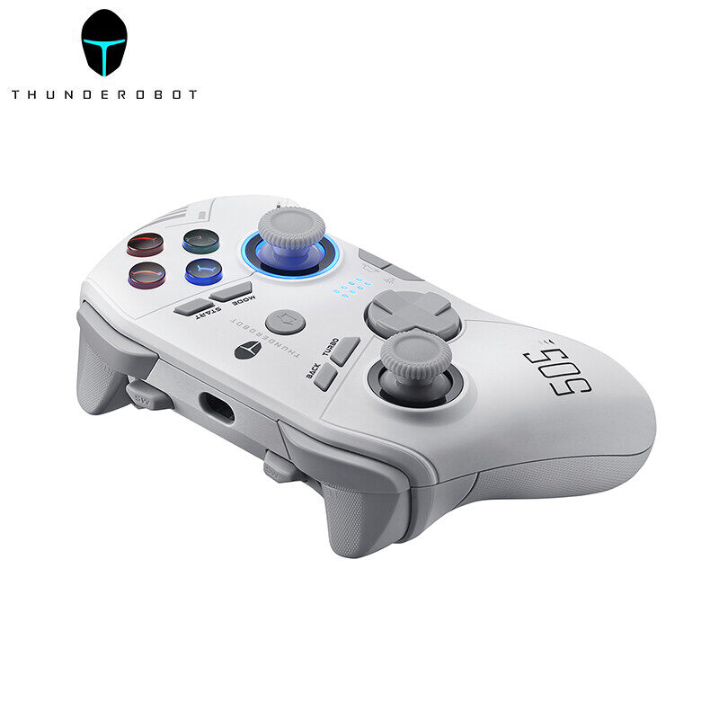 Thunderobot g50s Tay cầm chơi game không dây điều khiển hiệu ứng hội trường kích hoạt có dây 2.4G bluetooth không dây kết nối ba chế độ cho chuyển đổi Windows PC máy tính bảng TV thông minh Hỗ trợ cho Black Myth: Wukong