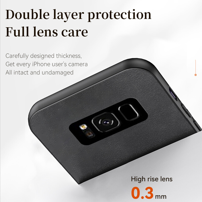 Cho Samsung Galaxy S8 cộng với trường hợp Samsung S8 S8 TPU mềm mờ chống Sốc Ốp điện thoại kết cấu da Bìa