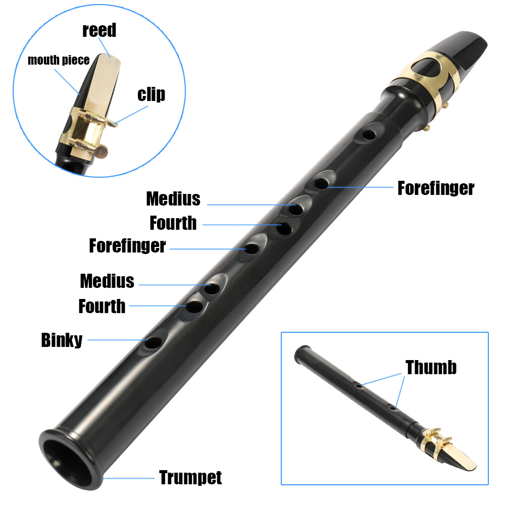 Pocket Sax Mini Portable Saxophone Little Saxophone With Carrying Bag Woodwind Instrument