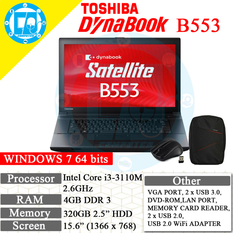 TOSHIBA DYNABOOK B553 RECON LAPTOP/NOTEBOOK Malaysia