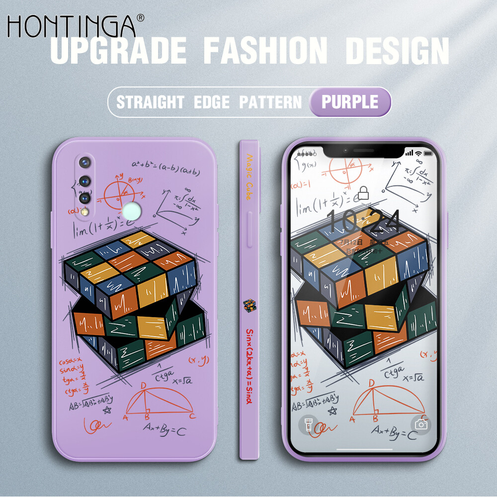 Ốp honinga cho vivo y19 ốp lưng khối rubik công thức toán học ốp họa tiết viền silicon mềm dạng lỏng chính hãng hình vuông ốp bảo vệ toàn bộ camera ốp lưng ốp điện thoại, ốp mềm cho nam