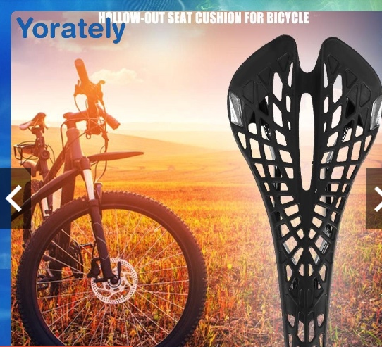 Comfortable Plastic Bike Hollow Saddle Seat Cushion for Outdoor MTB Cycling