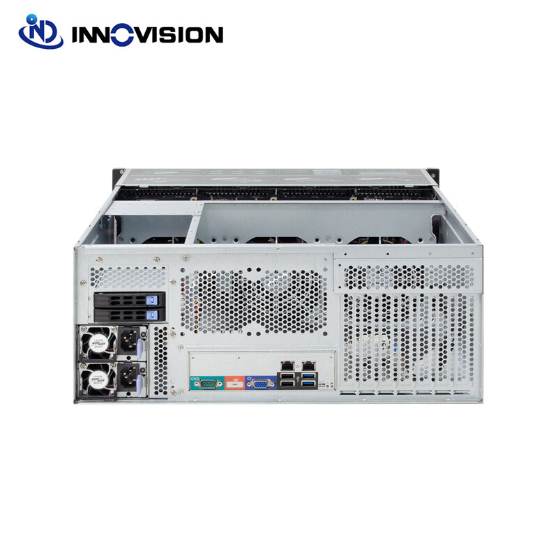 Superขนาดใหญ่เก็บ24ช่อง4U 650มม.ความลึกRack Hot Swap NVR NAS Server