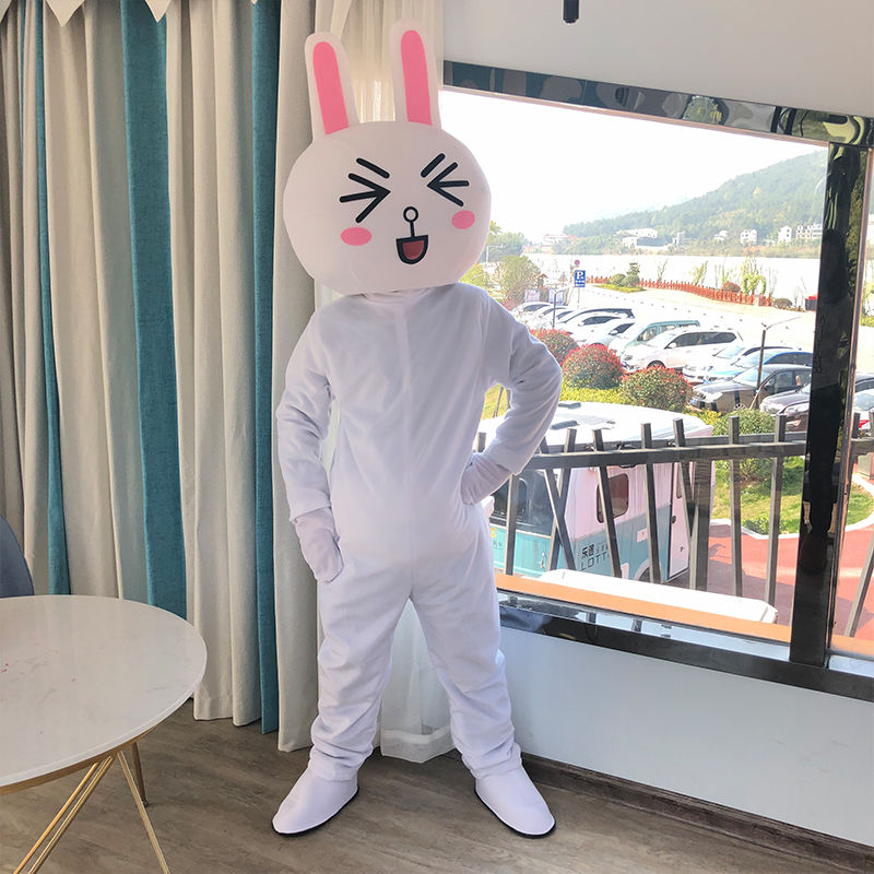 Cosplay Anime Mascot Brown Bear Connie Bunny Puppet Costume Easter ...