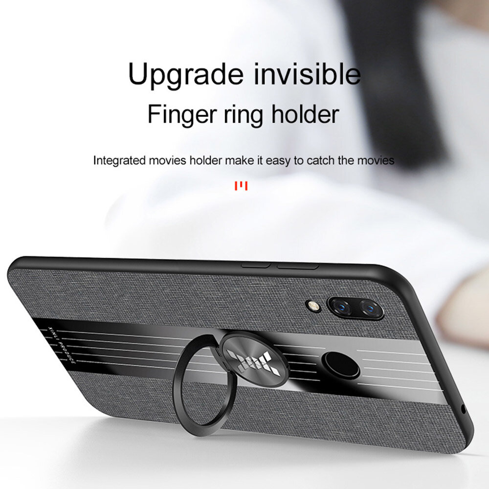LEEWINDA For Huawei Nova 3i Phone Case, Leather Armor Cases Ring Bracket Cover shell
