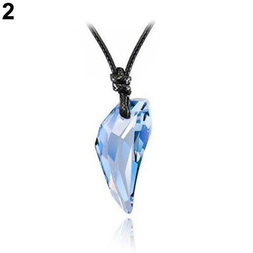 Domineering Spike Crystal Pendant Couple Necklace1Pc Men Woman Charm Wolf Tooth Pendant Cool Long Necklace Jwewlry Couples Gift