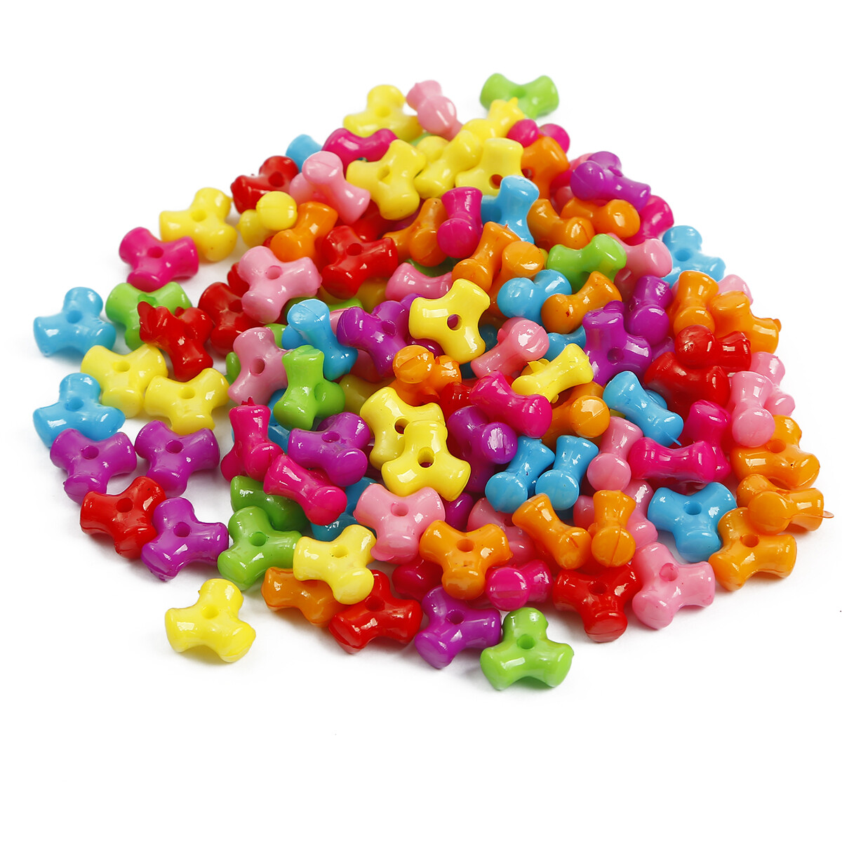 30-1000PCS Mixed Colors Fancy Cute Flower Bow Butterfly Acrylic Loose Spacer Beads Charms for Bracelet Necklace DIY Jewelry Craft Making