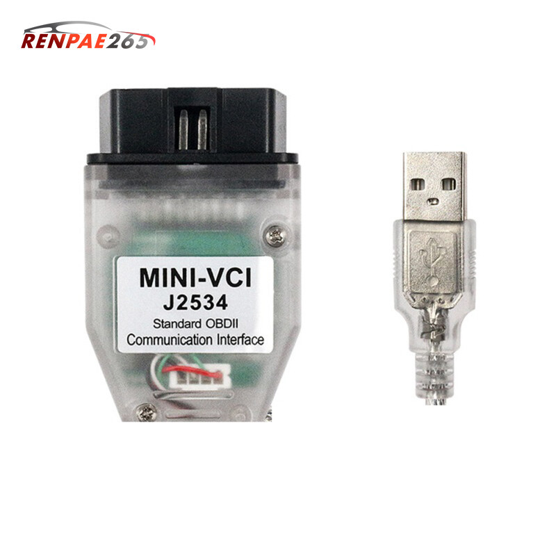 Mini Vci J2534 Diagnostic Cable Scanner Adapter Obd2 Usb Interface Scan Cable Compatible For Toyota Lexa V16.20.023
