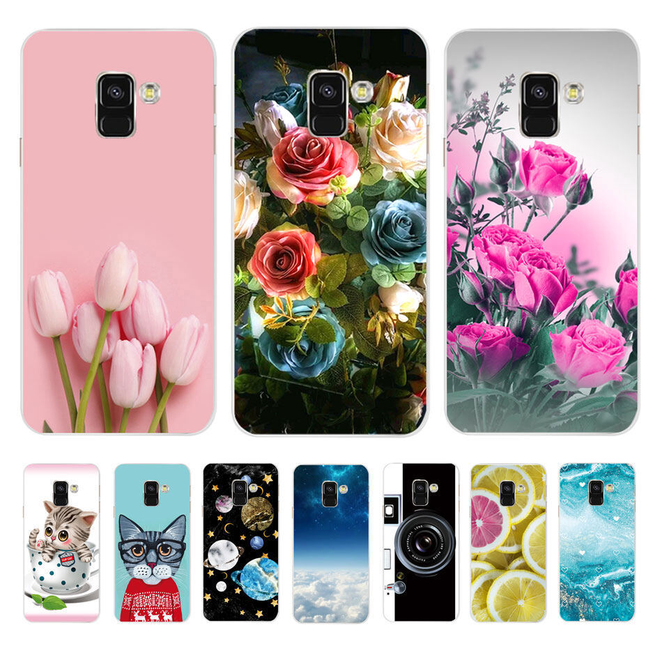 Phone case for samsung galaxy a8 plus / a8+ 2018 a730f case 6.0 inch soft tpu silicone back cover casing