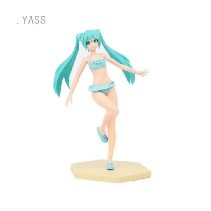 Anime Hatsune Miku Swimsuit Hatsune PVC Action Figure Collect Figurine Toy Gift