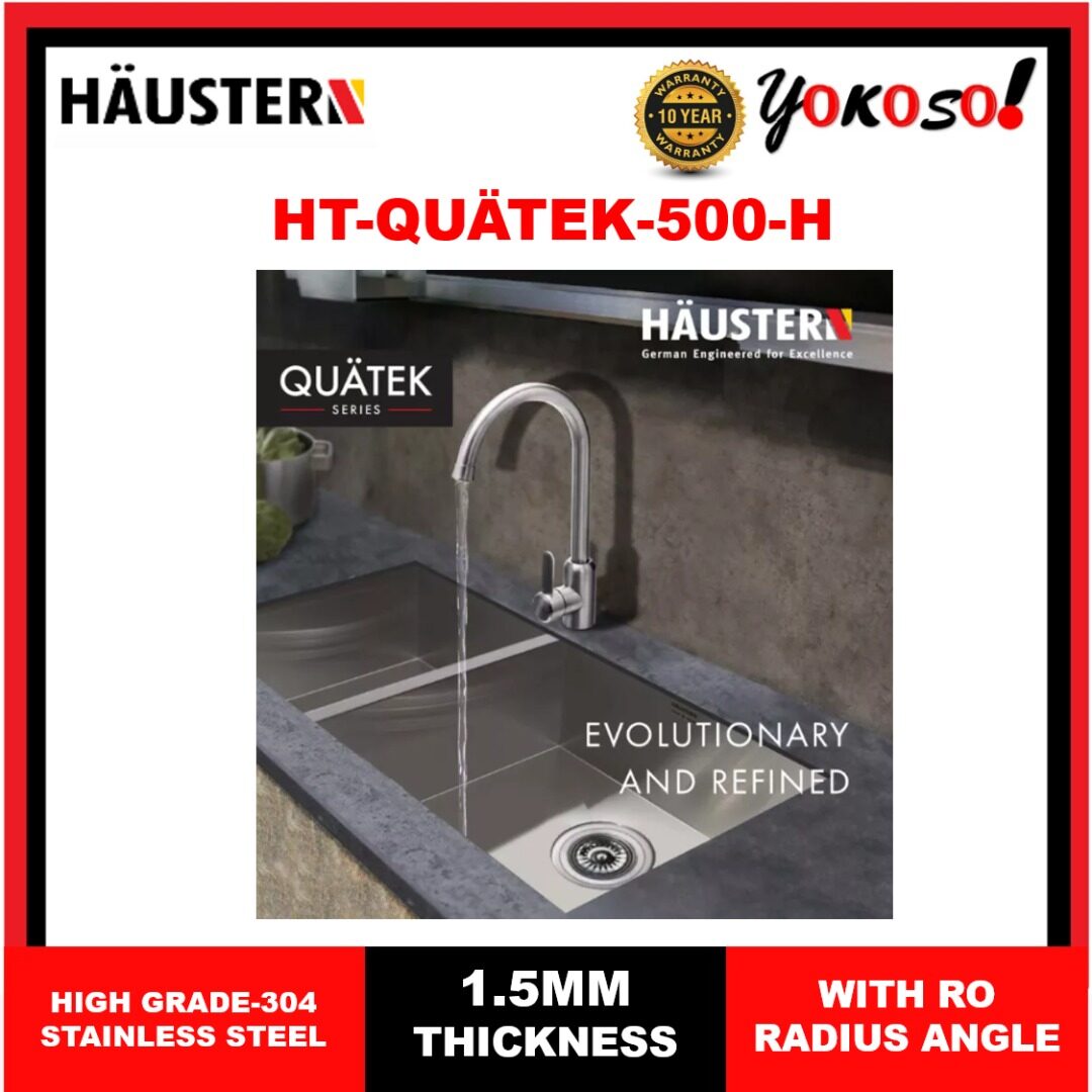 Haustern Ht Quatek 500 H Single Bowl Stainless Steel Sink Lazada 2835