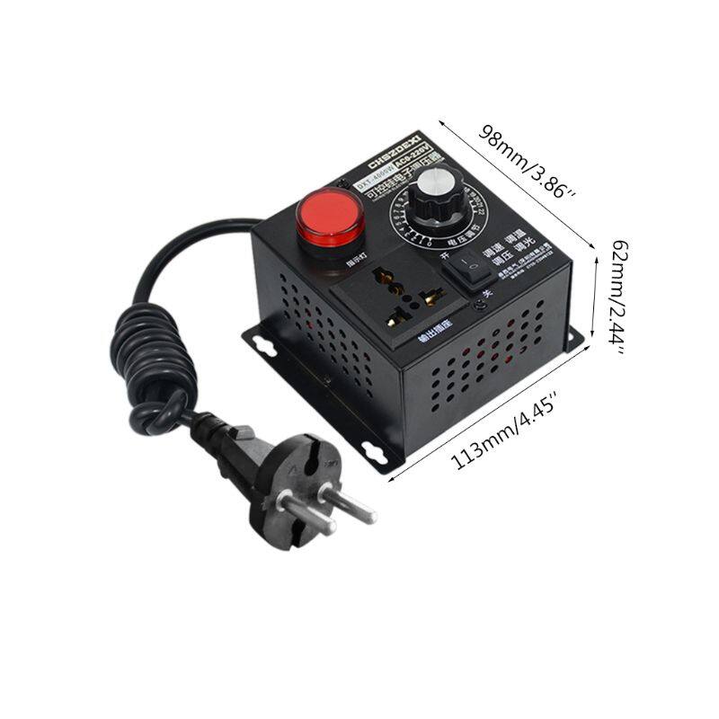 Bộ Điều Chỉnh Điện Áp SCR, Quạt Động Cơ Nhiệt Độ AC 220V 4000W, Tốc Độ Điều Khiển Mờ Có Thể Điều Chỉnh