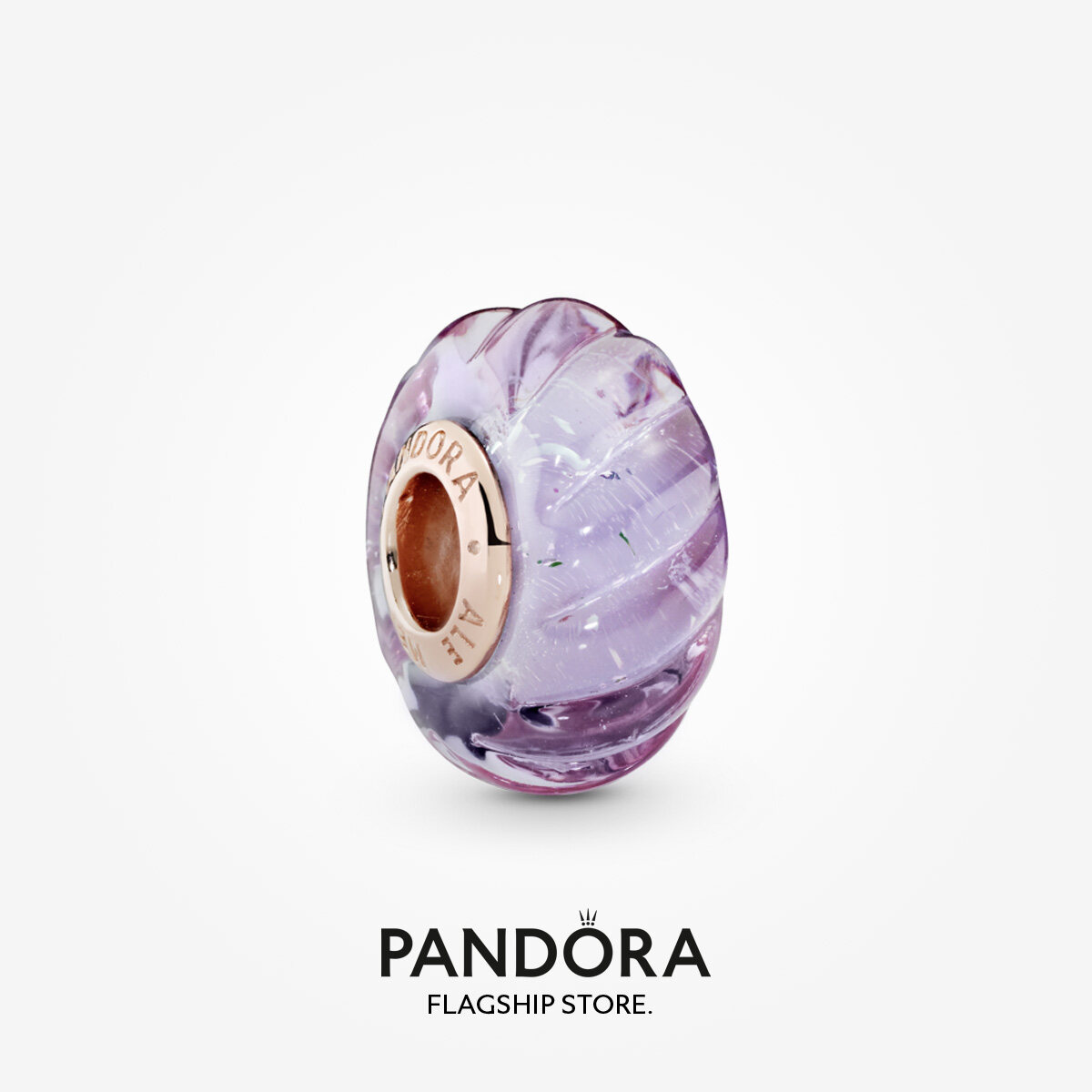 Pandora 14k Rose Gold Plated Glittering 
